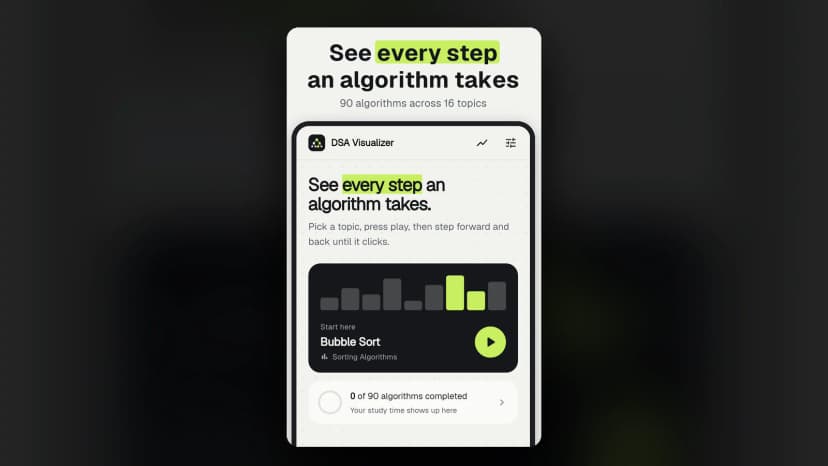 DSA Visualizer algorithm learning app on Google Play