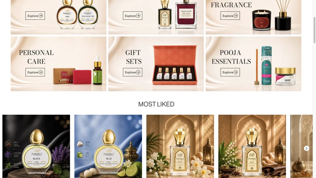 Fragrantor's perfume collection